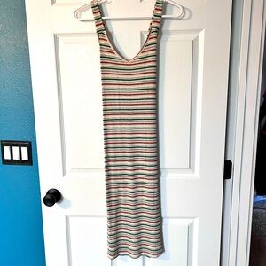 O’Neill cross back midi dress